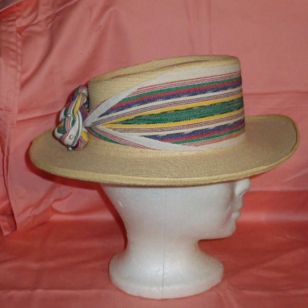 LA GIRALDA PANAMA WIDE BRIM HAT-MADE 100% PALM LEAVES-NEW - Picture 2 of 6